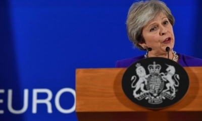 La primera ministra británica, Theresa May.
