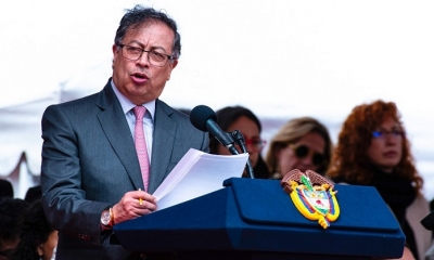 El presidente de Colombia, Gustavo Petro, en Tunja, Boyacá, Colombia, el 7 de agosto de 2023