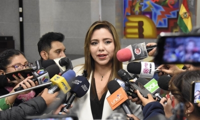 La viceministra de Comunicación, Gabriela Alcón. 