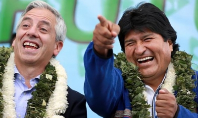 García Linera y Evo Morales.