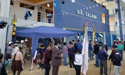 La Unidad Educativa tiene una infraestructura moderna/Foto. ABI
