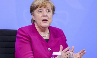 La canciller alemana Angela Merkel anuncia nuevas medidas contra el Covid. | EFE