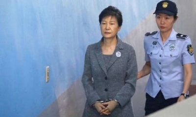 Park Geun-hye fue destituida en 2017 tras estar envuelta en un escándalo de corrupción. | Fuente: AFP
