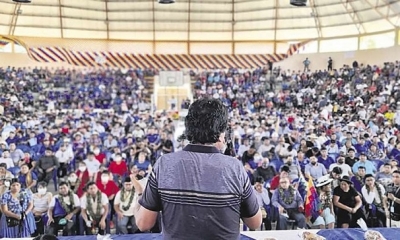 Jefe del MAS Evo Morales