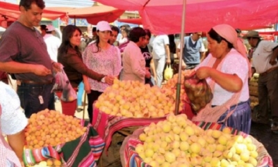 Los famosos duraznos de San Benito, son apetecidos por los bolivianos/Foto. RRSS