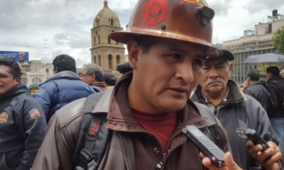El dirigente de la COB, Guido Mitma
