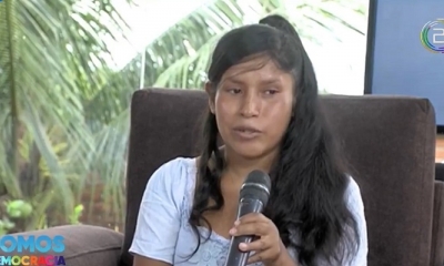 Felipa López, hermana de Juan López, quien falleció en la masacre de Sacaba