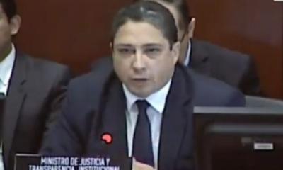 Héctor Arce, ministro de Justicia/Foto. RRSS