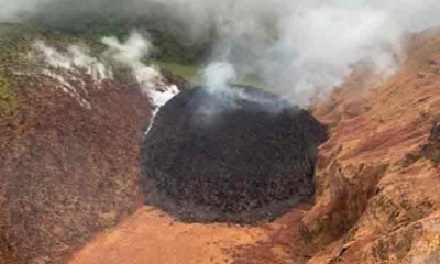 Cúpula de lava en La Soufrière/Foto. RRSS