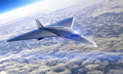 Ilustración del avión alcanzando Mach 3. | Fuente: AFP