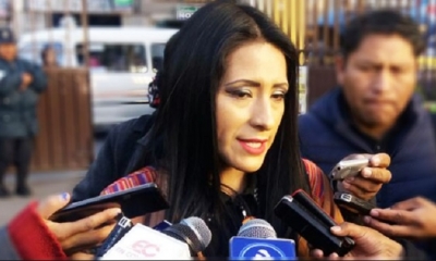 Wilma Alanoca, Ministra de Culturas/Foto. RRSS