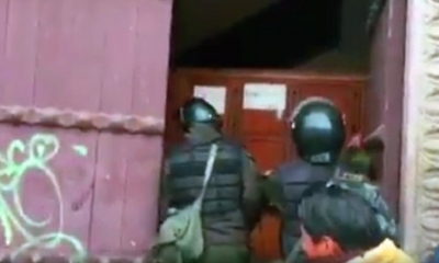 Eso ocurrió durante la violenta represión policial que se registró la tarde del jueves 