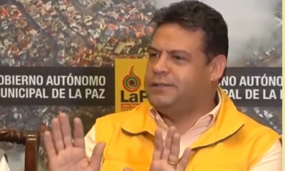Luis Revilla, alcalde de La Paz/Foto. Captura de pantalla