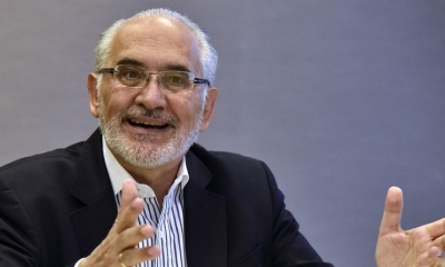 El candidato opositor Carlos Mesa