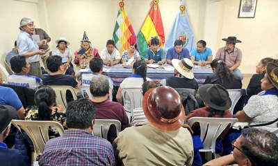 Evo Morales y la Directiva del MAS reunida este miércoles en Cochabamba