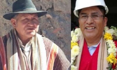 René Mamani firmó alianza con Félix Patzi/Foto. RRSS