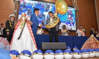  El presidente Evo Morales resaltó la 