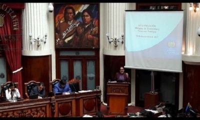 Interpelación al ministro de Economía, Mario Guillén