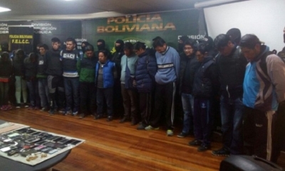 Los acusados fueron presentados por la Policía este miércoles.