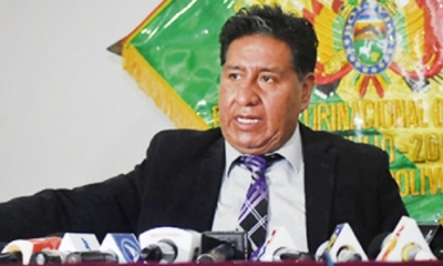 William Alave, fiscal departamental de La Paz/Foto. RRSS