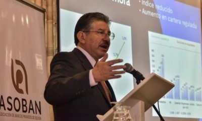 El secretario ejecutivo de la Asociación De Bancos Privados de Bolivia (Asoban) , Nelson Villalobos. | Foto archivo | APG