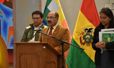 El ministro de Salud, Anibal Cruz