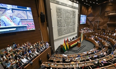 El presidente Luis Arce 