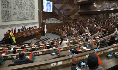 Una de las últimas sesiones de la Asamblea Legislativa Plurinacional (ALP). Foto: Archivo