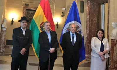 Embajador José Alberto Gonzales presentó Cartas Credenciales como Representante Permanente de Bolivia/Foto. Cancillería 