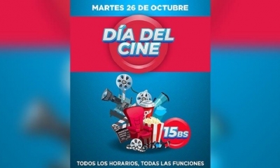 Afiche para promocionar el Día del Cine en Bolivia