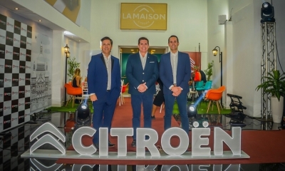 José Cortez, gerente general BA, Johnny Salvatierra, presidente directorio BA y Diego Salvatierra, gerente automotriz BA