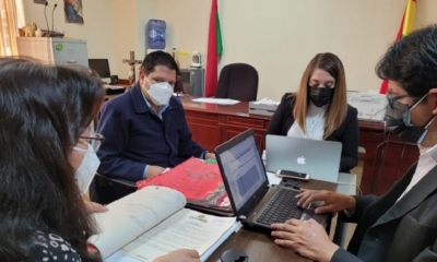 Intervención de fiscales a juzgados de Ejecución Penal de La Paz. Foto: Fiscalía General