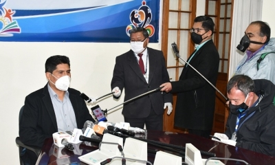 El presidente de esa instancia legislativa, diputado Franklin Flores.