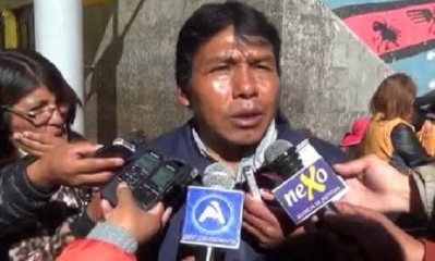 Sandro Ramírez, presidente de la Federación de Juntas Vecinales (Fejuve) de El Alto. Foto: Internet