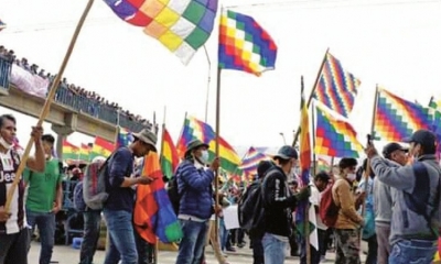 Un grupo de pobladores del municipio cruceño de San José de Chiquitos