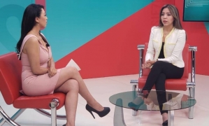 Viceministra Alcon en entrevista | Foto : BTV