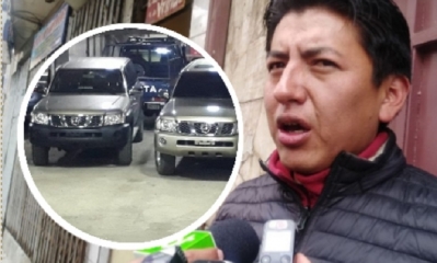 El candidato a la vicepresidencia por la alianza Creemos, Marco Antonio Pumari