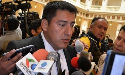 Javier Zavaleta, ministro de Defensa. Foto: ABI
