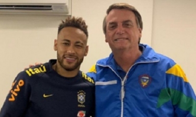 Bolsonaro visitó a Neymar/Foto. RRSS