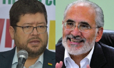 Samuel Doria Medina y Carlos Mesa/Foto. Kandire 