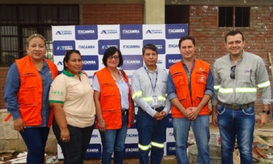 Los funcionarios de CRE e Itacamba/Foto. Kreab
