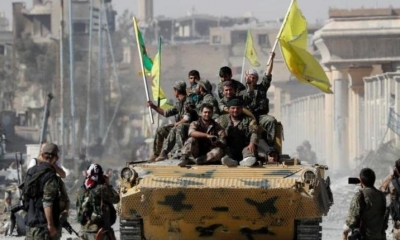 Miembros de las llamadas Fuerzas Democráticas de Siria (FDS) en la ciudad siria de Al-Raqa. | Agencias