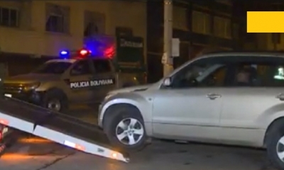 El militar fue llevado por la policía/Foto. Captura de pantalla 
