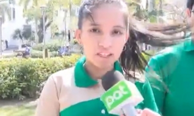 La candidata estudia en sexto de secundaria del colegio Nacional Florida/Foto. Captura de pantalla