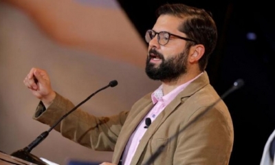 El joven candidato de izquierda Gabriel Boric. | AFP