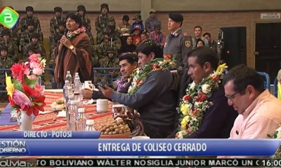 Morales pidió a las autoridades municipales y originarias de San Pedro de Quemes cuidar esa obra