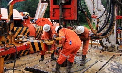 Labores de perforación de un pozo hidrocarburífero