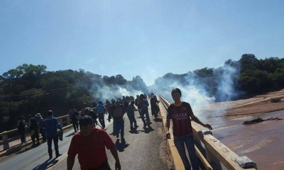 Hubo gasificaciones y enfrentamientos/Foto. RRSS