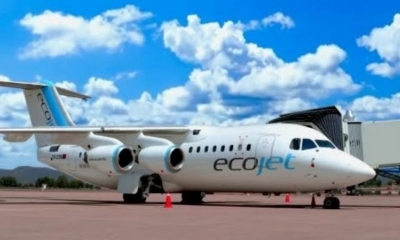 Una aeronave de Ecojet. Foto: Facebook 
