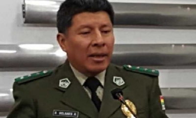 Rómulo Delgado, comandante General de la Policía Boliviana/Foto. RRSS